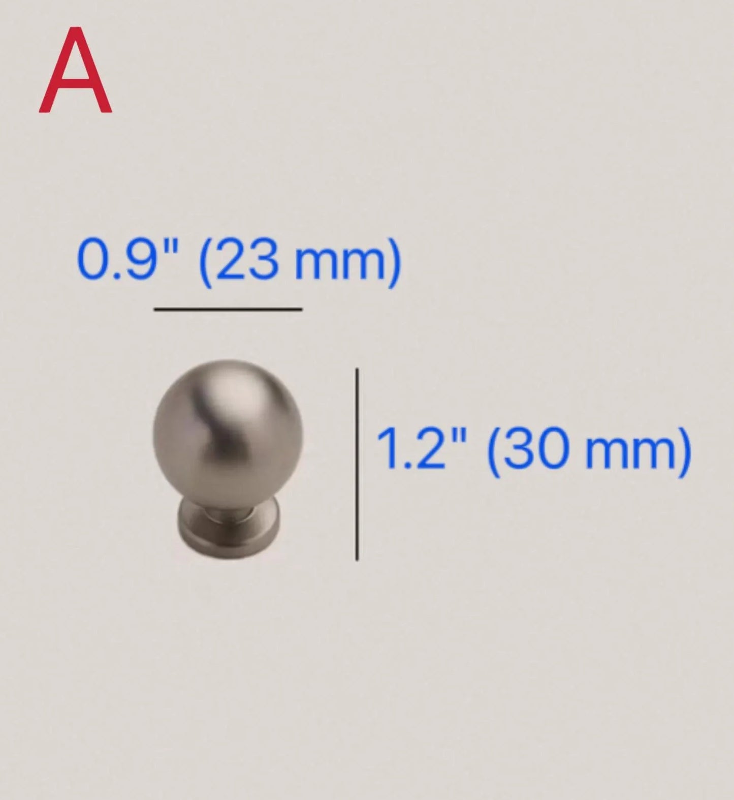 Brushed Nickel Cabinet D Handles and Ball Knobs, Modern Minimalist, 6.25" 5" 7.5" Centers