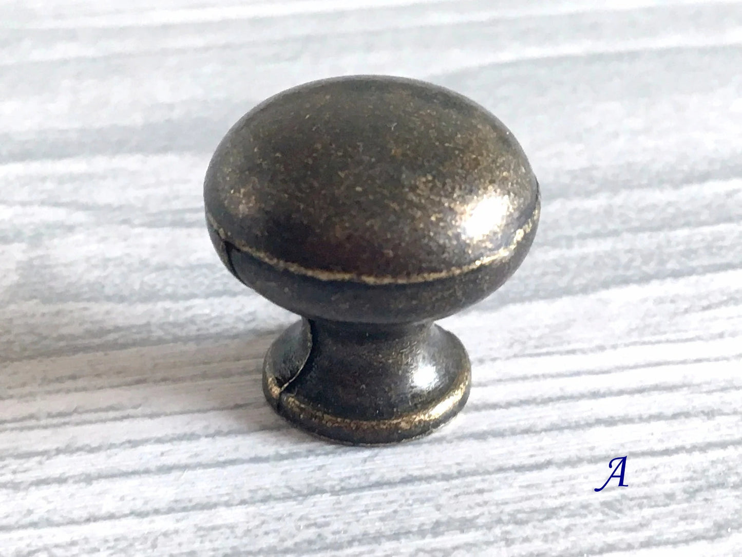 Antique Bronze Drawer Knob with Backplate, Cabinet Pulls Hardware, Vintage Style