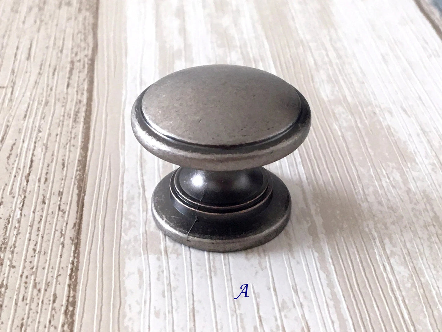 3" 3.75" 5" Cabinet Pull Handles, Antique Pewter, Rustic Kitchen Hardware