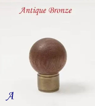 Walnut Brass Cabinet Knob, Pendant Wooden Drawer Pull, Oriental Retro Kitchen Hardware