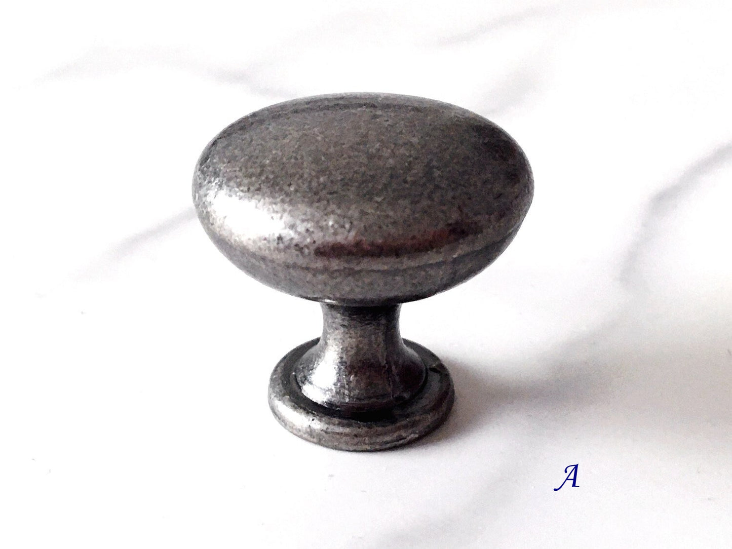 Antique Pewter Bamboo Cabinet Pulls and Drawer Knobs