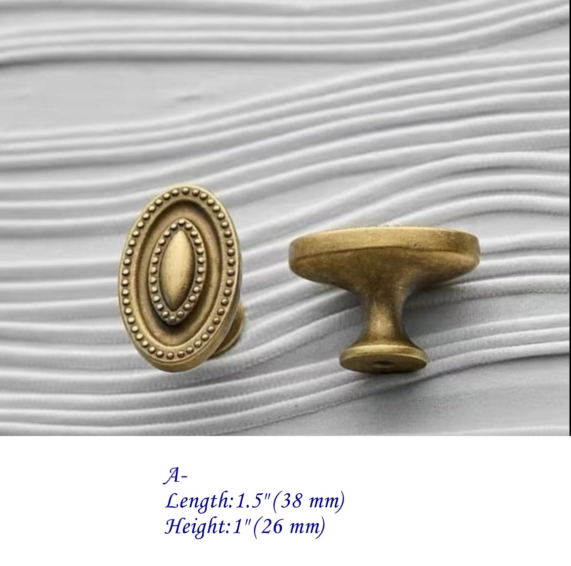 Antique Bronze Cabinet Knobs, Solid Brass, Rustic Retro Kitchen Hardware