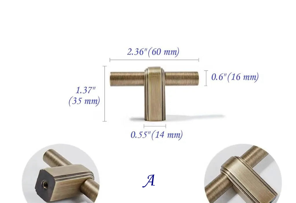 Brass Bar Handles Antique Bronze Cabinet Pulls Solid Classic