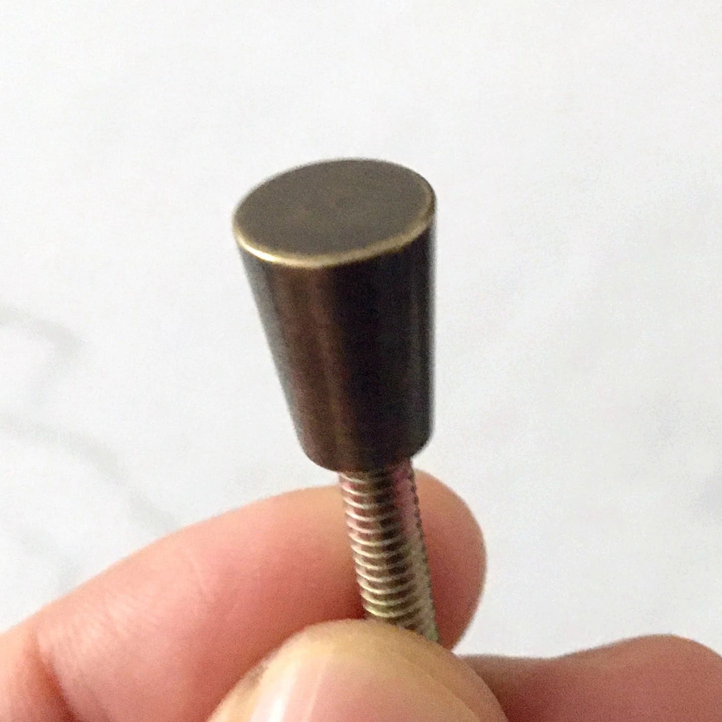 Antique brass tiny drawer knobs jewelry box pulls