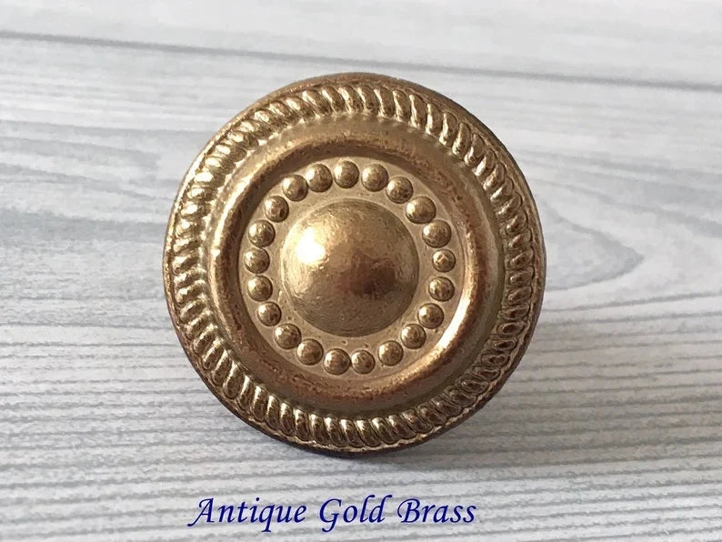 Antique Brass Cabinet Knobs Vintage Style