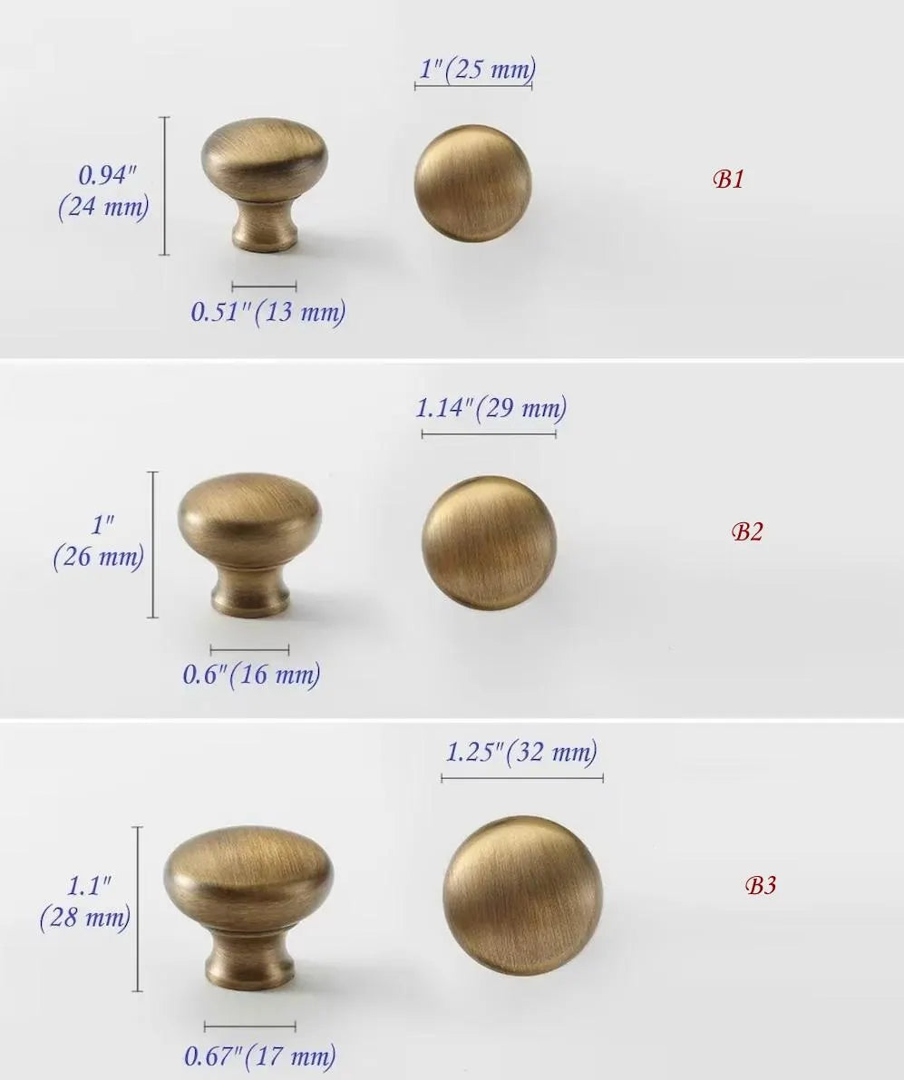 Poignées de tiroir et d'armoire en laiton bronze antique 96, 128, 192, 256 mm | Lynns Hardware