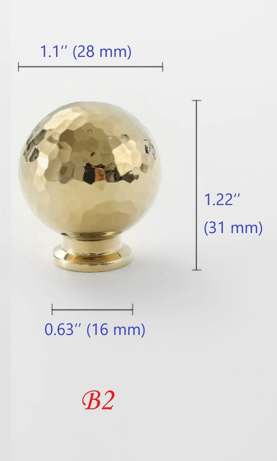 Hammered Brass Knobs Gold Drawer Pulls Egg Door Handle