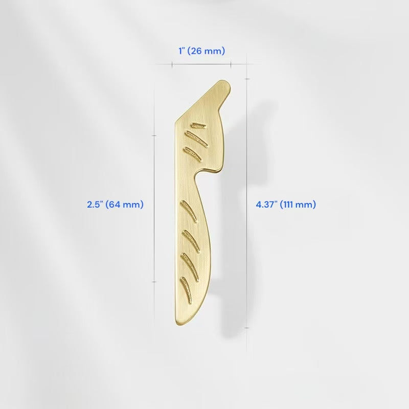 2.5" 3.75" Leaf Cabinet Drawer Pulls, Decorative Hardware