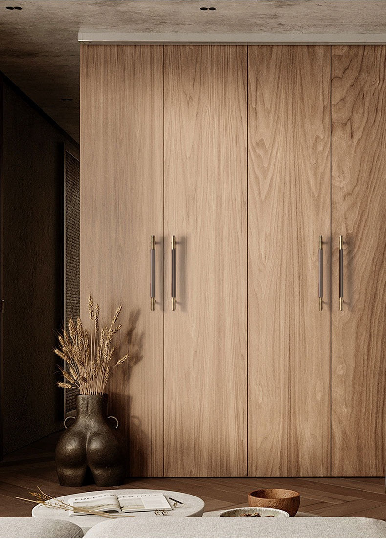 Fluted Brass Cabinet Pulls 96 128 160 224 256 320 mm, Antique Bronze Knurled Kitchen Hardware