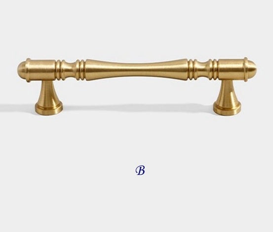 Brass Cabinet Pulls Drawer Knob Kitchen Hardware, Polished Brass, Brushed Brass, Polished Chrome
