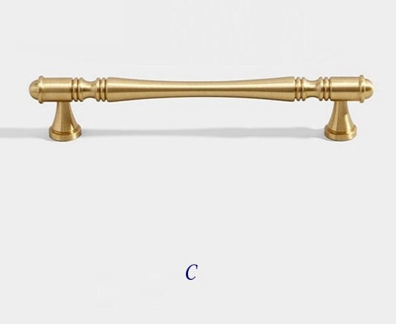Brass Cabinet Pulls Drawer Knob Kitchen Hardware, Polished Brass, Brushed Brass, Polished Chrome