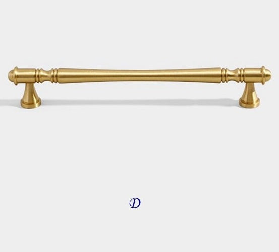 Brass Cabinet Pulls Drawer Knob Kitchen Hardware, Polished Brass, Brushed Brass, Polished Chrome