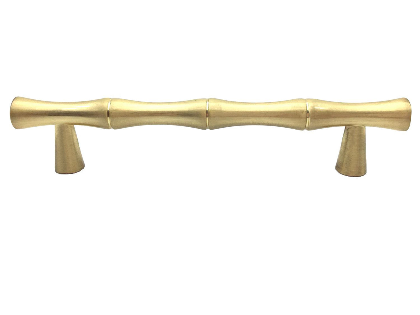 Bamboo Cabinet Pulls and Drawer Knobs, Brushed Gold | Lynns Hardware