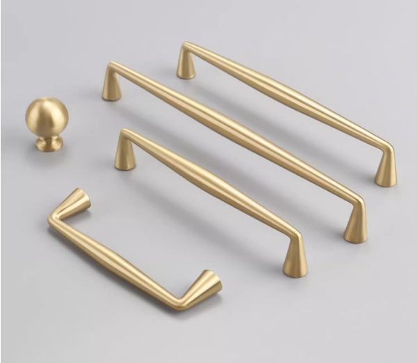 Kaffeebraune Bronze-Schrankgriffe, massive Messing-Garderobengriffe | Lynns Hardware