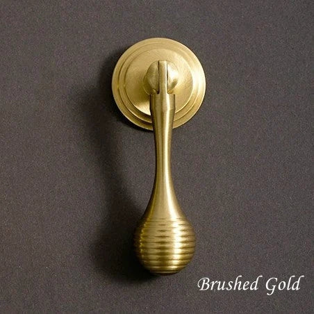 3" Long Pendant Drop Drawer Pulls, Solid Brass, Teardrop Cabinet Knob