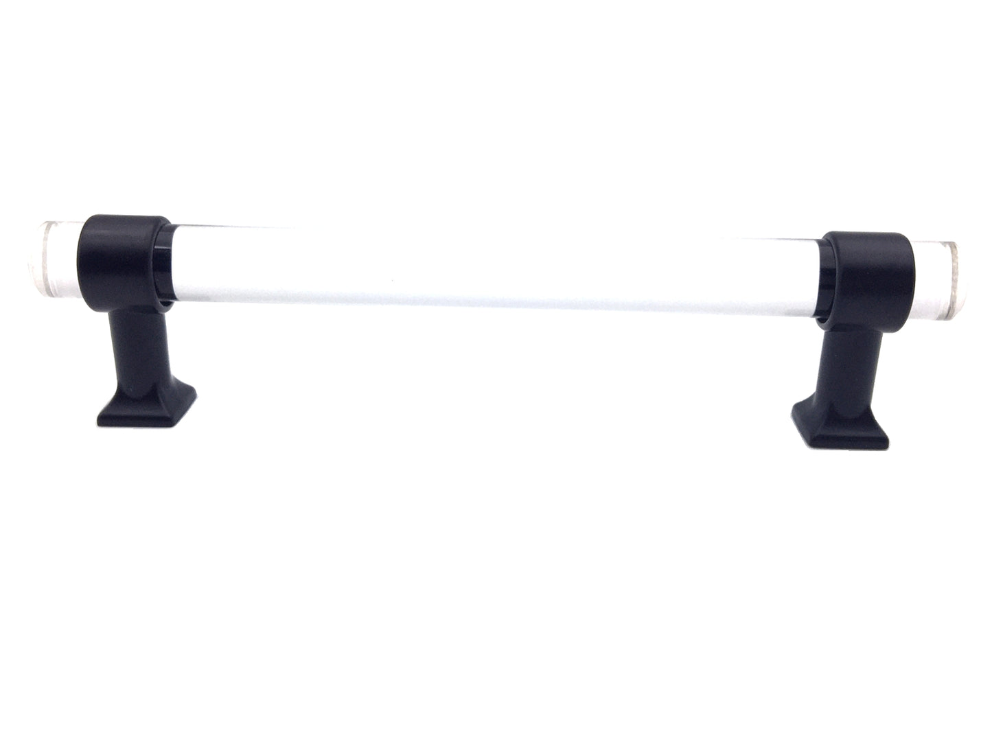 Drawer Pulls Lucite Cabinet Handles Acrylic Matte Black | Lynns Hardware | 2" 2.5" 3.25" Centers