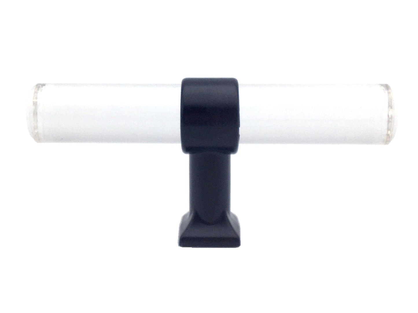 Drawer Pulls Lucite Cabinet Handles Acrylic Matte Black | Lynns Hardware | 2" 2.5" 3.25" Centers