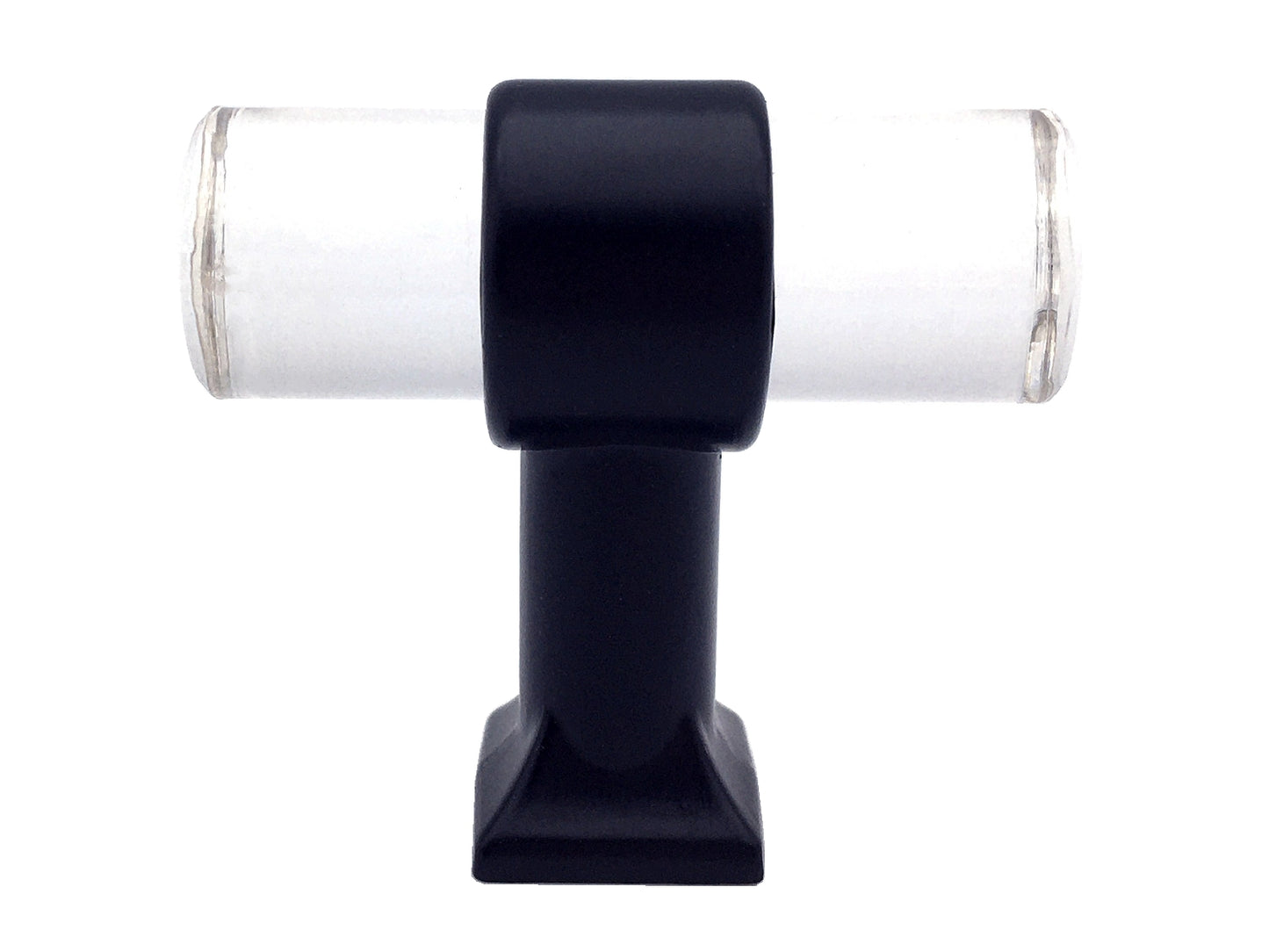 Drawer Pulls Lucite Cabinet Handles Acrylic Matte Black | Lynns Hardware | 2" 2.5" 3.25" Centers