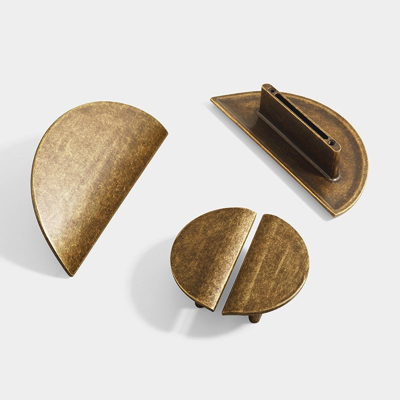 Semicircle Cabinet Pulls 32 64 mm in Brushed Gold, Nickel, Antique Bronze