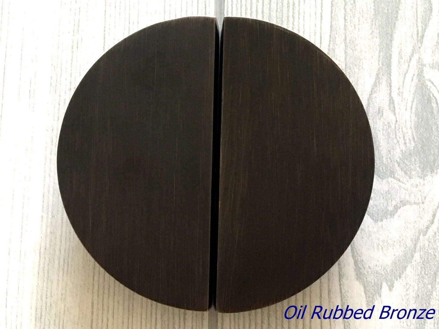 Halbmondgriff, schwarze Schrankgriffe, 6,35 cm Mittenabstand