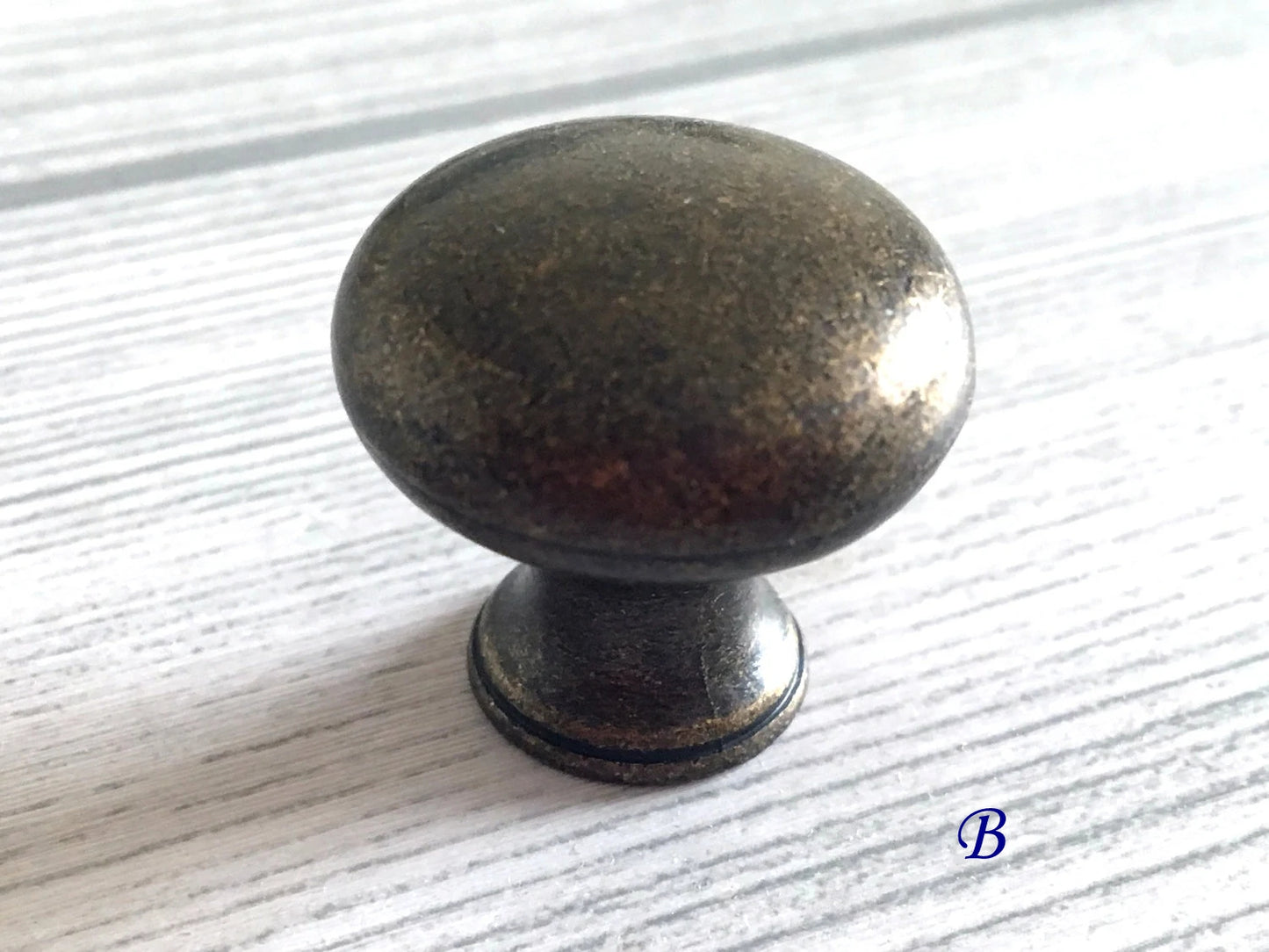 Antique Bronze Drawer Knob with Backplate, Cabinet Pulls Hardware, Vintage Style