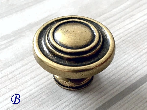 Bronze Cabinet Handles, Cup Drawer Pulls, Retro Kitchen Hardware