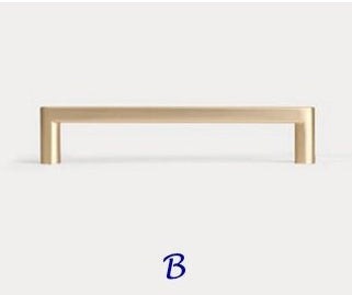 Cabinet Pulls, Drawer Handles, Sleek Modern Kitchen Hardware, Brushed Gold and Nickel