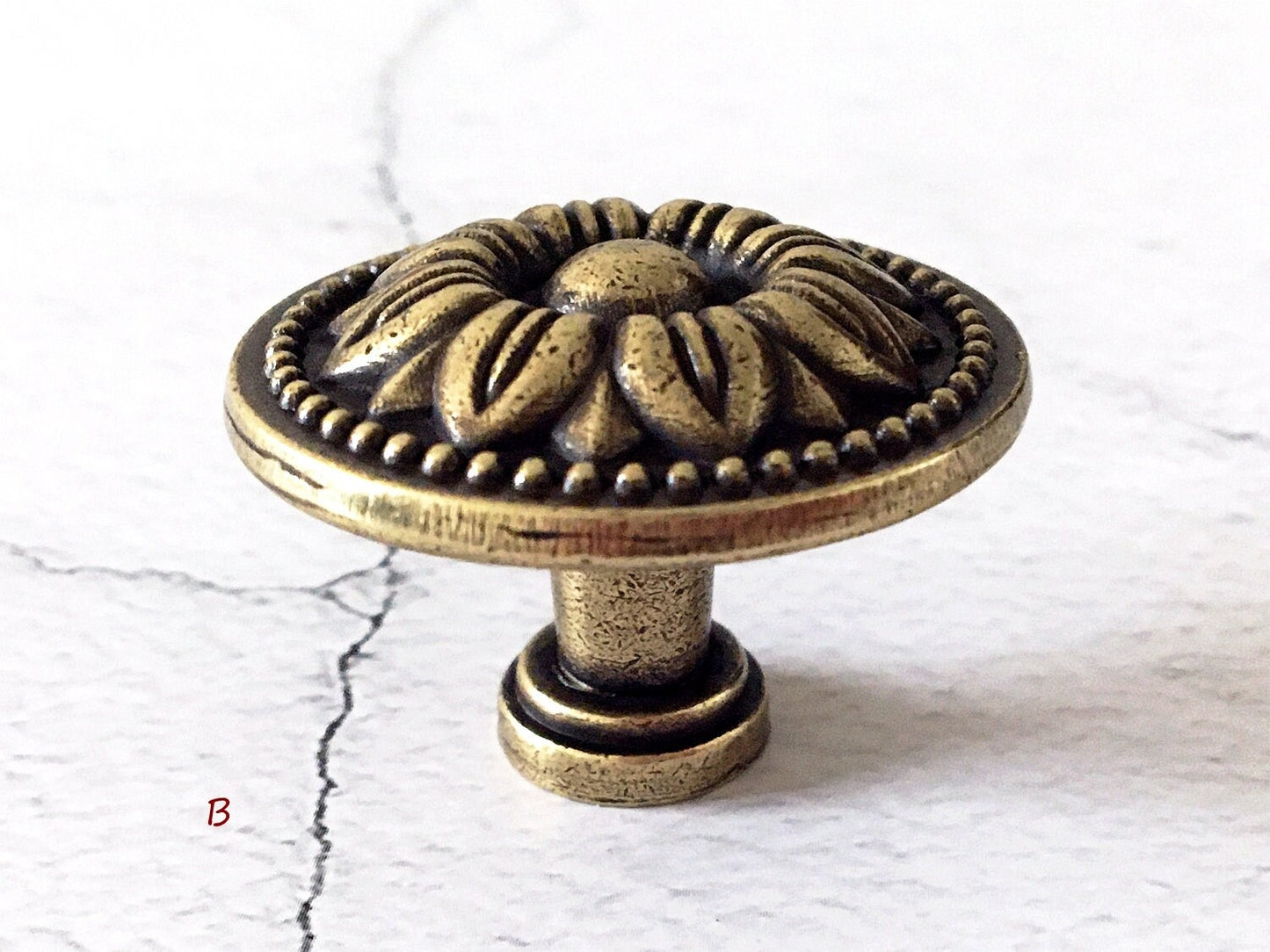 2.5" 3" 3.75" Antique Bronze Leafy Drawer Pulls, French Provincial Cabinet Hardware