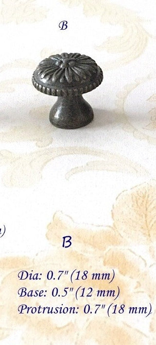 Antique Bronze Drawer Knob, Cabinet Pulls Hardware, Vintage Look