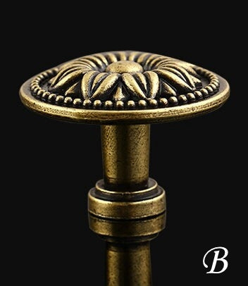 Vintage Style Dresser Drawer Pulls, Antique Bronze, Georgian Cabinet Hardware