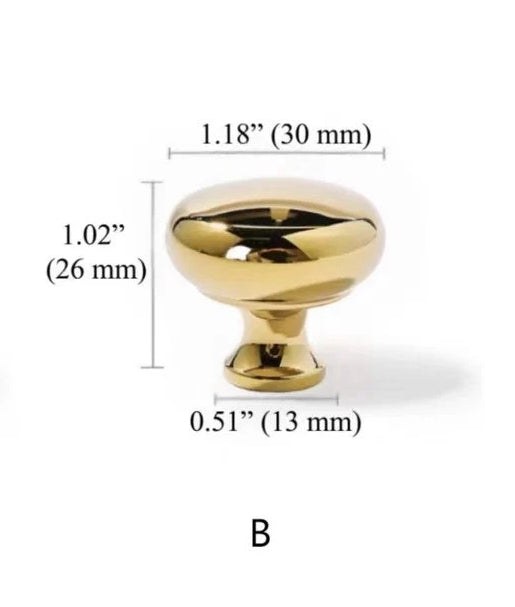 Polished Gold Brass Cabinet Bar Pulls European Style Luxury Shiny