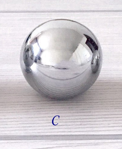 Ball Brass Knobs Cabinet Hardware Silver