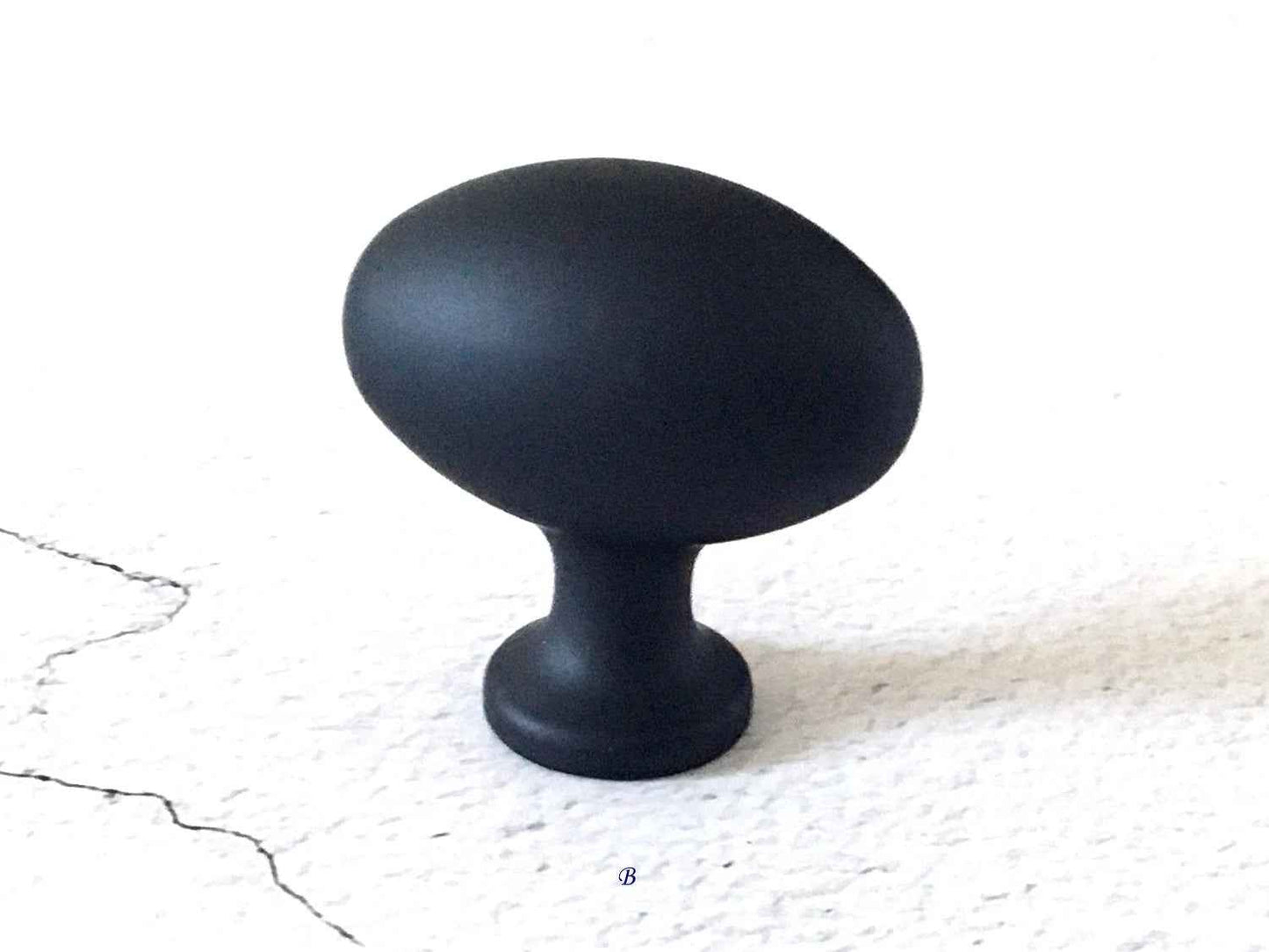 Matte Black Cabinet D Handles & Knobs - 3.75" to 12.5"