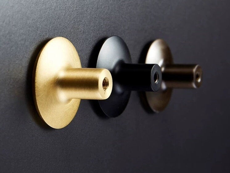Brass Cabinet Knobs Black Brass