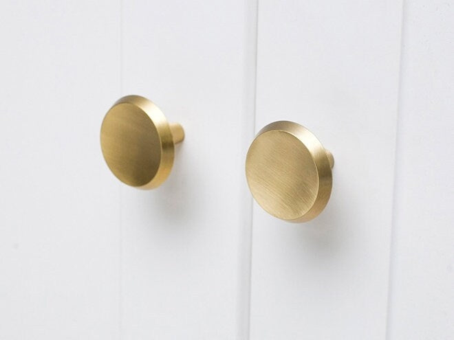 Brass Circle Drawer Pulls