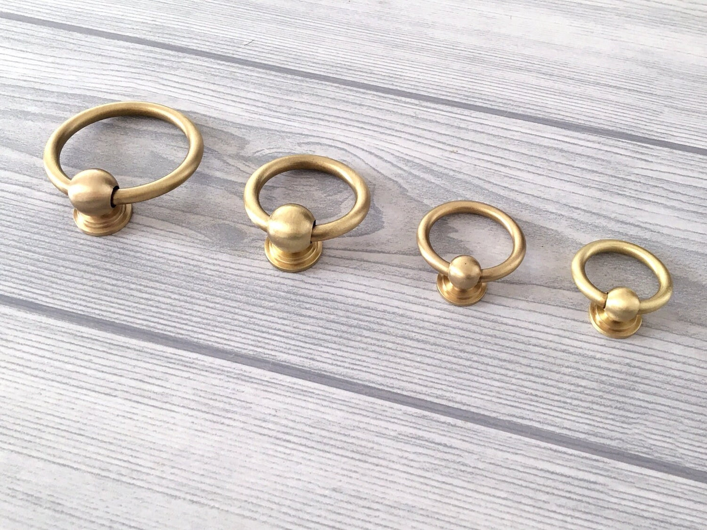 Brass Drawer Knob with Ring