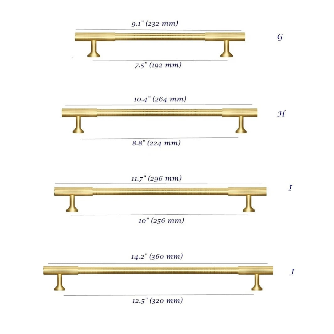 Brass Kitchen Cabinet Hardware Fluted Lynns Graceland