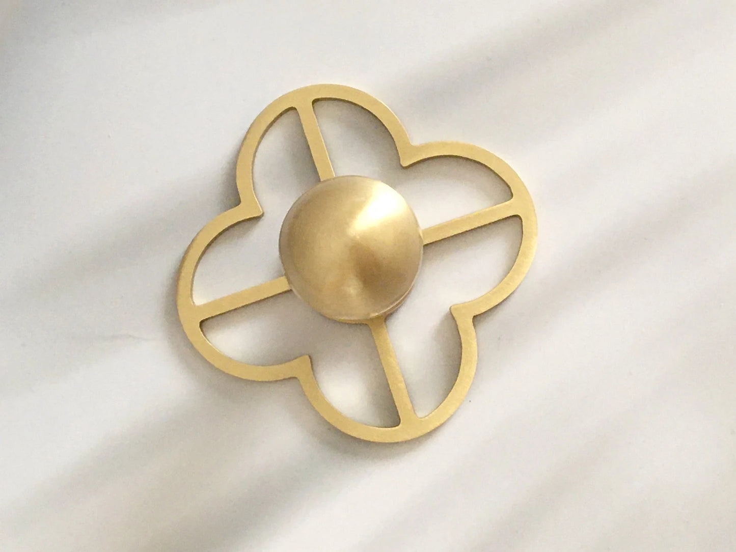 Brushed Gold Brass Cabinet Knobs Backplate Dresser Drawer Pull Handles Kitchen Hardware