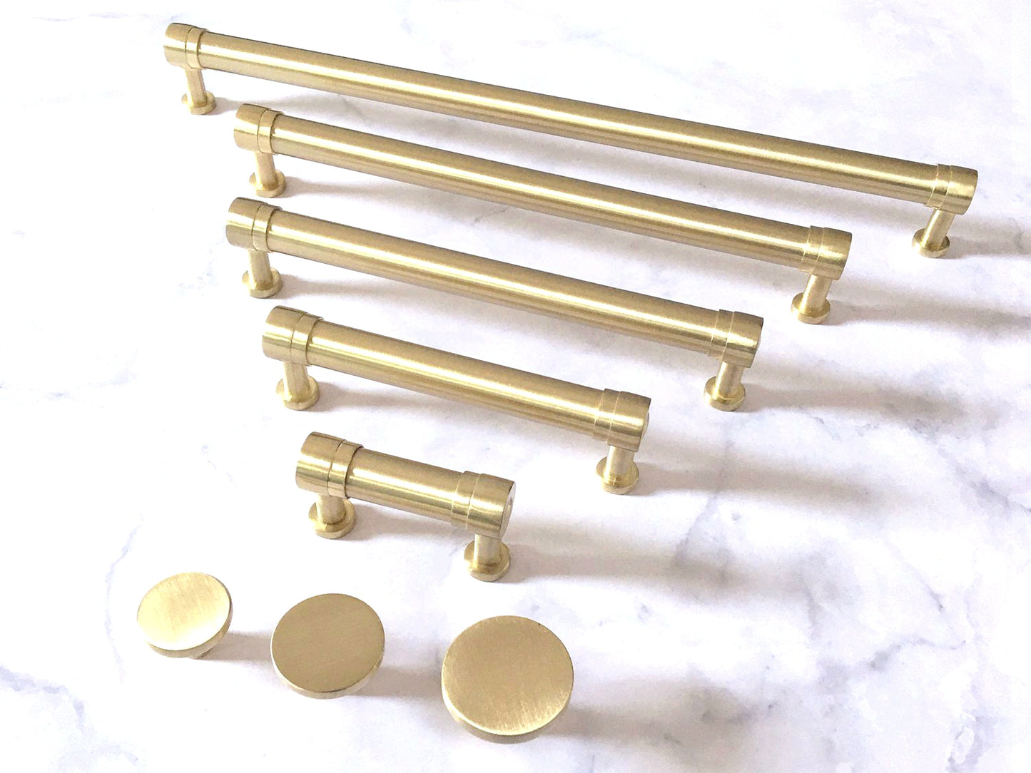 Brushed Gold Cabinet Pulls Dresser Drawer Handles Lynns Hardware