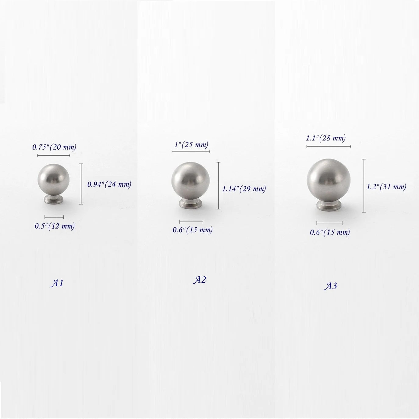 Brushed Nickel Brass Cabinet Hardware