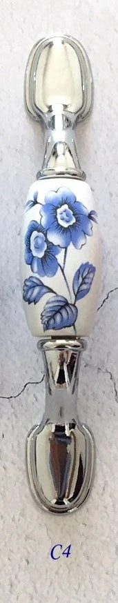 3" Centers Drawer Pulls, Cabinet Handle Hardware, 76 mm Holes, Ceramic