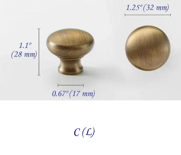 Brass Cabinet Handles Antique Bronze Drawer Pulls | Lynns Hardware