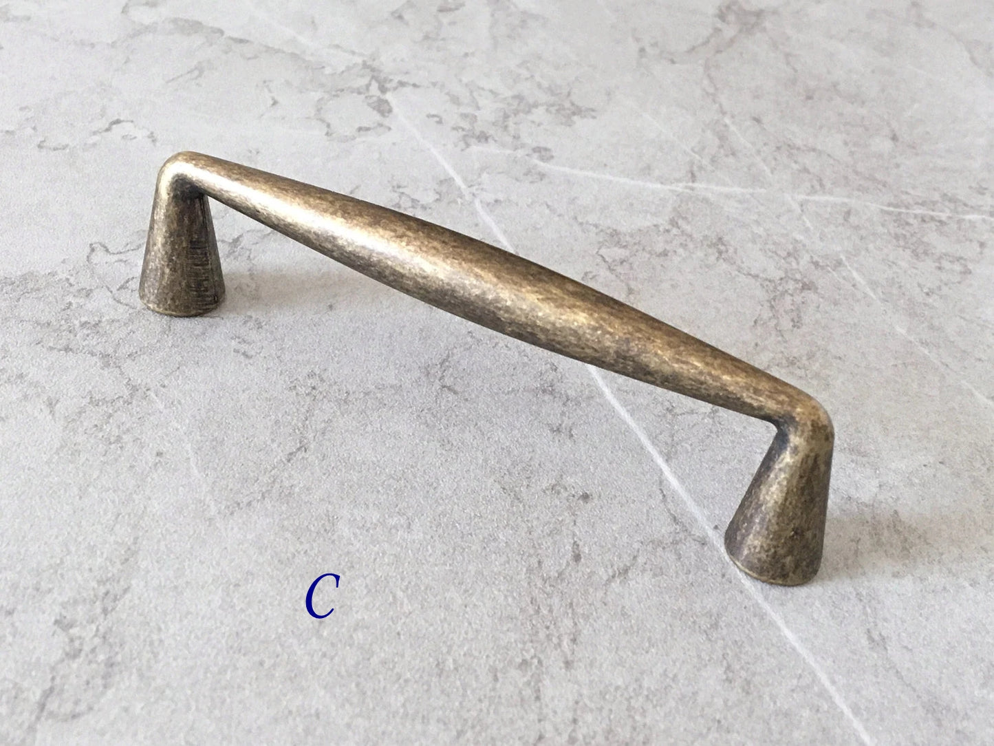 3.75" 5" 7.5" Drawer Pull, Antique Bronze Cabinet Handles, Kitchen Hardware