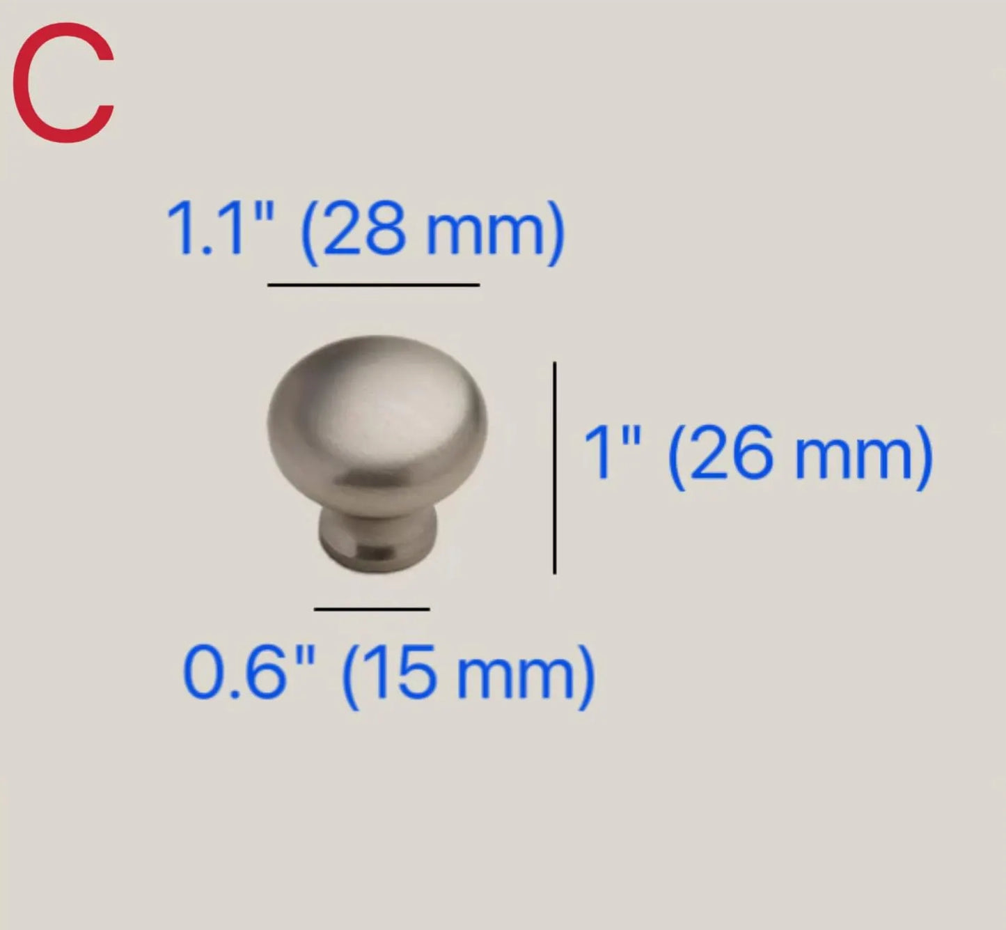 Brushed Nickel Cabinet D Handles and Ball Knobs, Modern Minimalist, 6.25" 5" 7.5" Centers