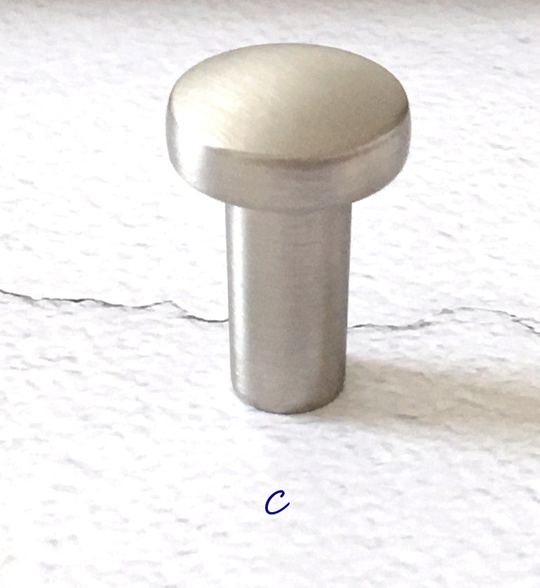 Minimalist Cabinet Knobs, Brushed Nickel Drawer Pulls, Modern Kitchen Hardware