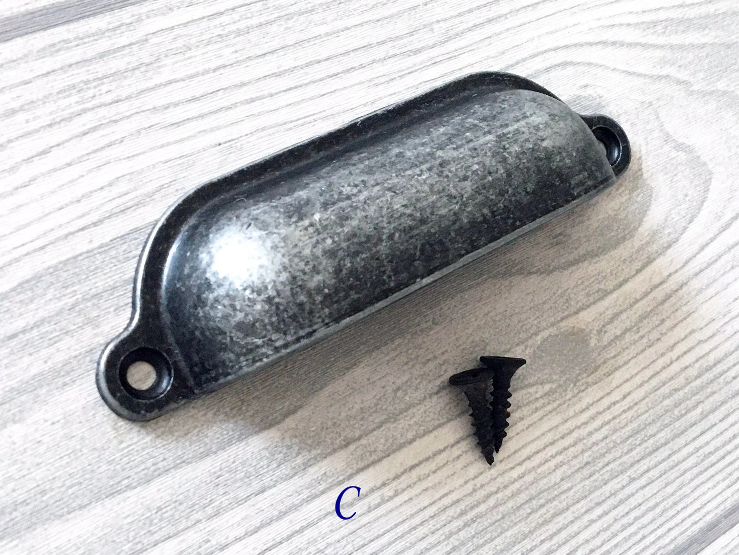 Antique Pewter Drawer Pulls Cabinet Handles