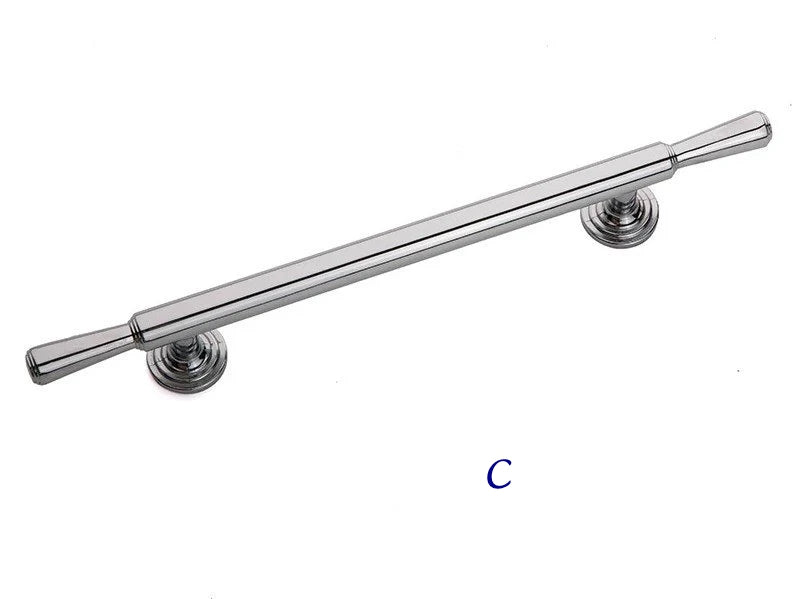 Polished Chrome Cabinet Handles, Drawer Bar Pulls, Contemporary Kitchen Hardware