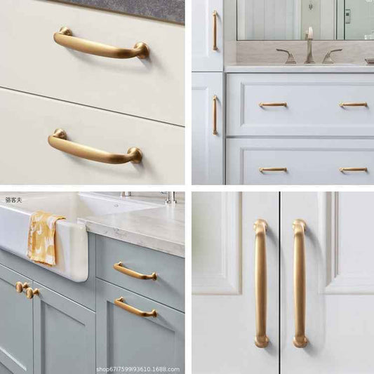 Cabinet Pull Drawer Handle Kitchen Hardware Champagne Gold