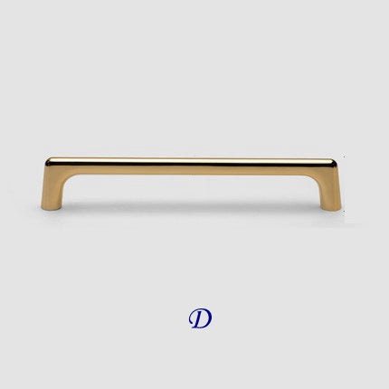 Polished Gold Cabinet Pulls, MCM Wardrobe Handles, Kitchen Hardware