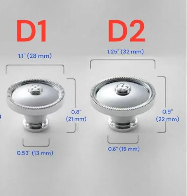Assorted Polished Chrome Cabinet Knob, Shiny Silver Floral Drawer Pull, Kitchen Hardware